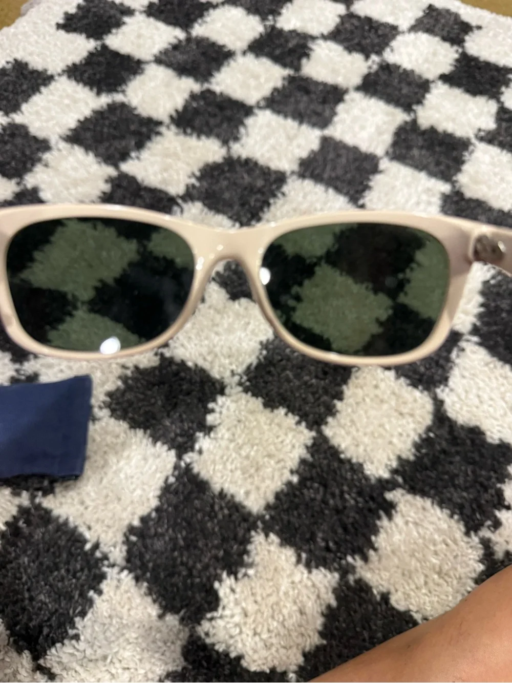 Ray-Ban Black Frame Sunglasses with Green Lenses. I don’t have original case.
